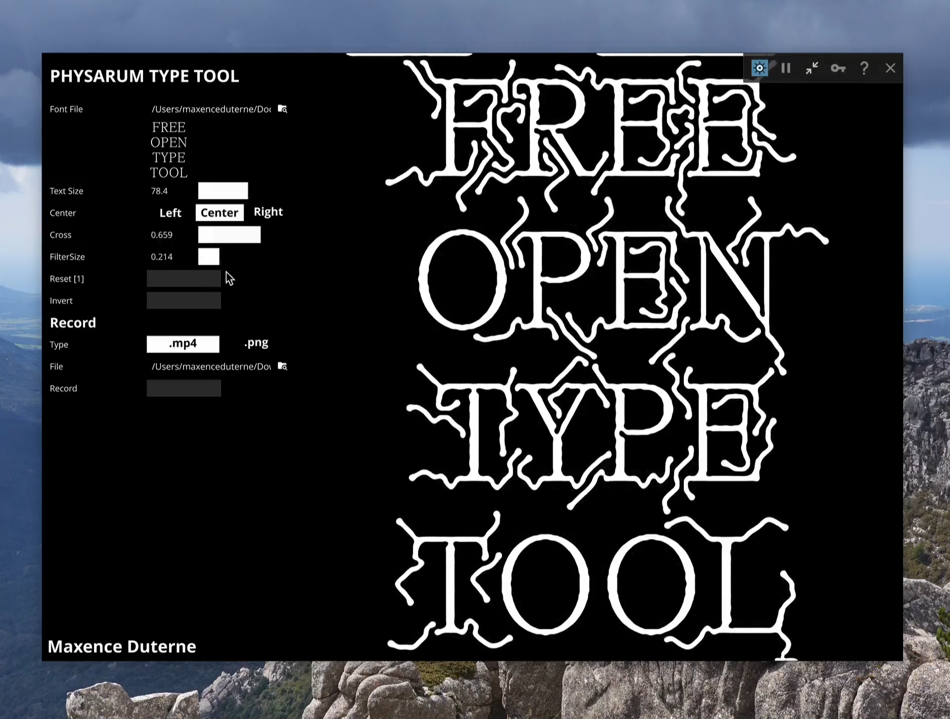 Imagen de Physarum Type Tool